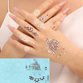 Wholesale OEM Eco-Friendly Body Art Hand Moon Henna Temporary Tattoo Sticker Waterproof Customized Designs Fake Temporary Tattoo
