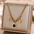 Stainless Steel Necklace for Women Men Number Necklace Pendant Roman Numerals Necklace Jewelry