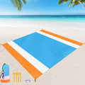 Woqi Adults Waterproof Foldable Beach Blanket Sand Proof Extra Large Beach Mat Outdoor Picnic Blanket