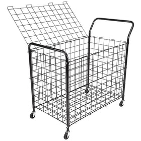 Freestanding Sports Equipment Storage Organizer for GarageBall Storage RackGarage Balls Organizer with Baskets and Holder