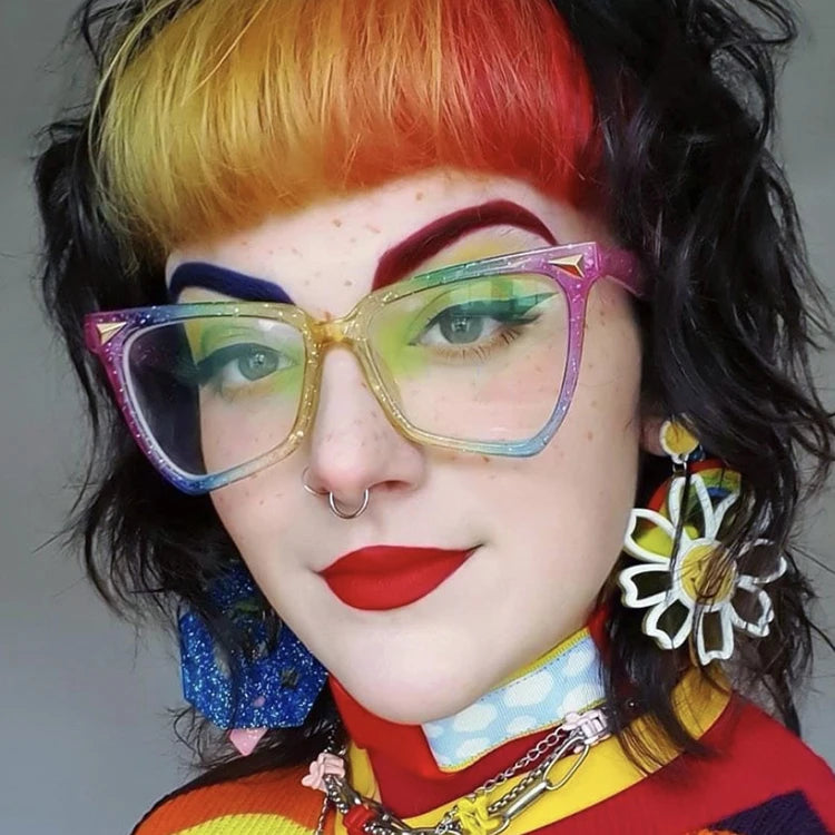 STY2067D Wholesale Sunglasses Women Irregular Colorful Fashion Cat Eye Ladies UV400 Protection Party Sun Glasses