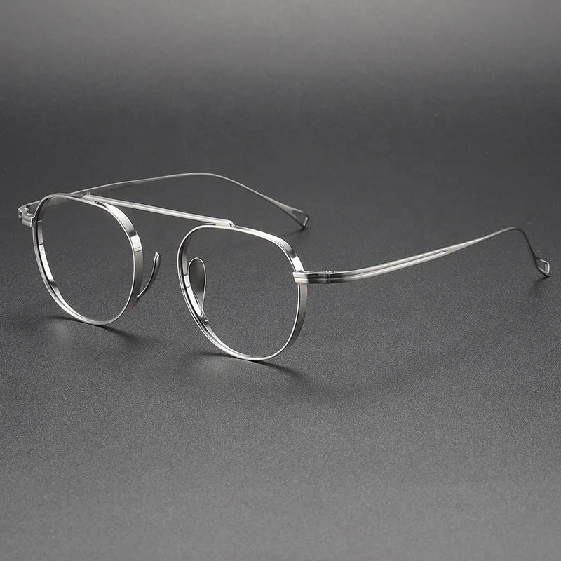 KMN9503 High Bridge Aviation Pilot Glasses Man Spectacles Glasses Retro Eyewear Ultra Light Pure Titanium for Men