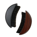 Boar Bristle Wave Brush Moon Type Men Mustache Brush Beard Comb Facial Cleansing Brush Beech Wood Anti Static Barber Accessories