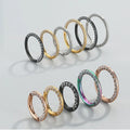 Evorte 10pcs Stainless Steel 16G Nose Hoop Ring Hinged Septum Clicker Segment 18K Gold Plated Lip Cartilage Ear Helix Jewelry
