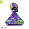 Wholesale Cute Cartoon Design Puller Accessory rainbow Plated Bags logo Zipper Pulls Slider Tags for Shoes