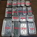 OEM logo Aluminum Foil for Food Packing and Storage Tin Foil Rectangular Tray Small Aluminum Foil Container