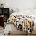 MR High Quality Nordic Tassel Moroccan Cotton Knitted Throw Blanket Home Decoration