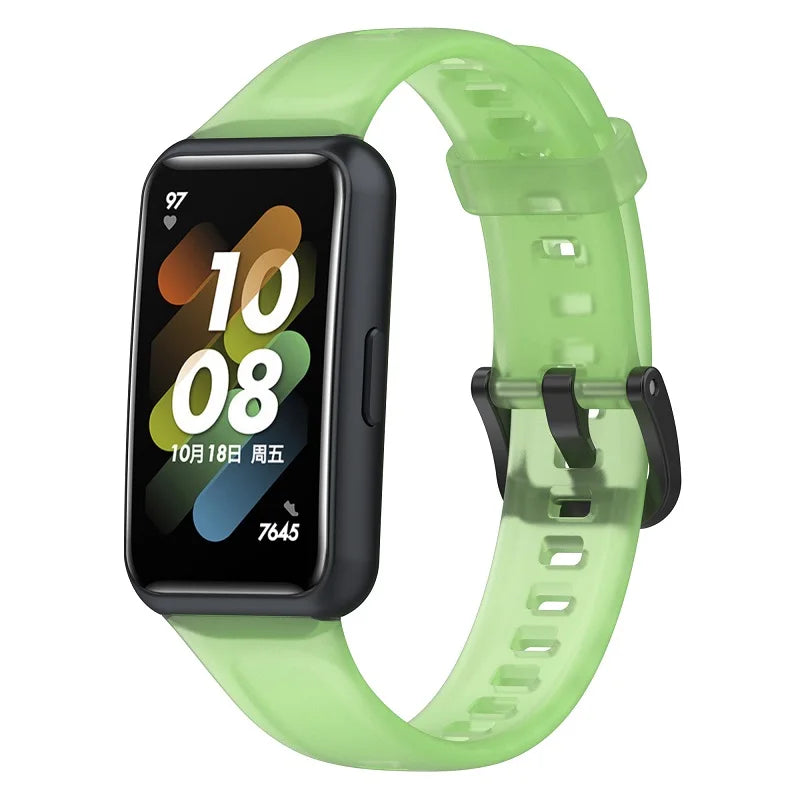 Hot Sale for Huawei Band TPU Watch Band Luxury Sport Refreshing Transparent Strap with Beautiful Design Smart Wristband