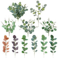R366 Artificial Single Eucalyptus Leaves Flower Arrangement Greenery Silk Eucalyptus Leaves