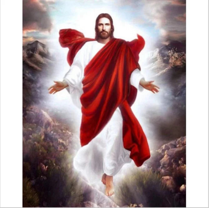 Wholesale Jesus Religion 5d Diy Diamond Art Painting Kits Full Drill Portrait Diamond Mosaic Embroidery Cross Stitch Wall Art