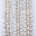 Wholesale 14-20mm Natural White Baroque Freshwater Pearl Strands Loose Pearls