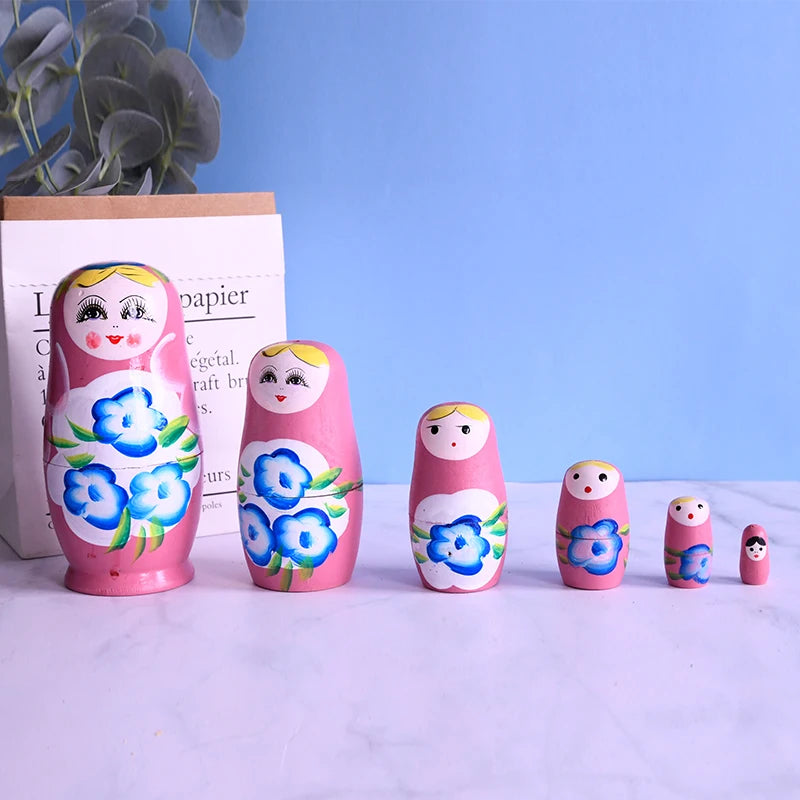 Wholesale Wooden Handicraft Russian Matryoshka Dolls for Home Decoration