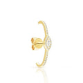 LOZRUNVE Desbloqueio Fashion Evil Eye Ear Large Bar Cuff Earring Hip Hop Jewelry Wholesale