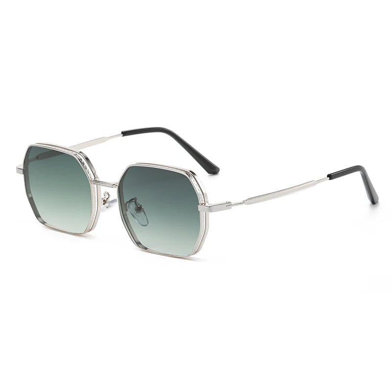 Superhot Eyewear 50408 Fashion 2023 Retro Luxury  Polygon Metal Frame Sunglasses