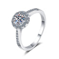 Shining Moissanite Jewelries Supplier VVS Diamond Round GRA Moissanite Ring Wedding Jewelry Women