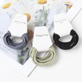 Wholesale 6 Pcs Seamless Rubber Bands High Elastic Hair Band Towel Ring Daily Decoration for Women Pony Tail Hair Accessories