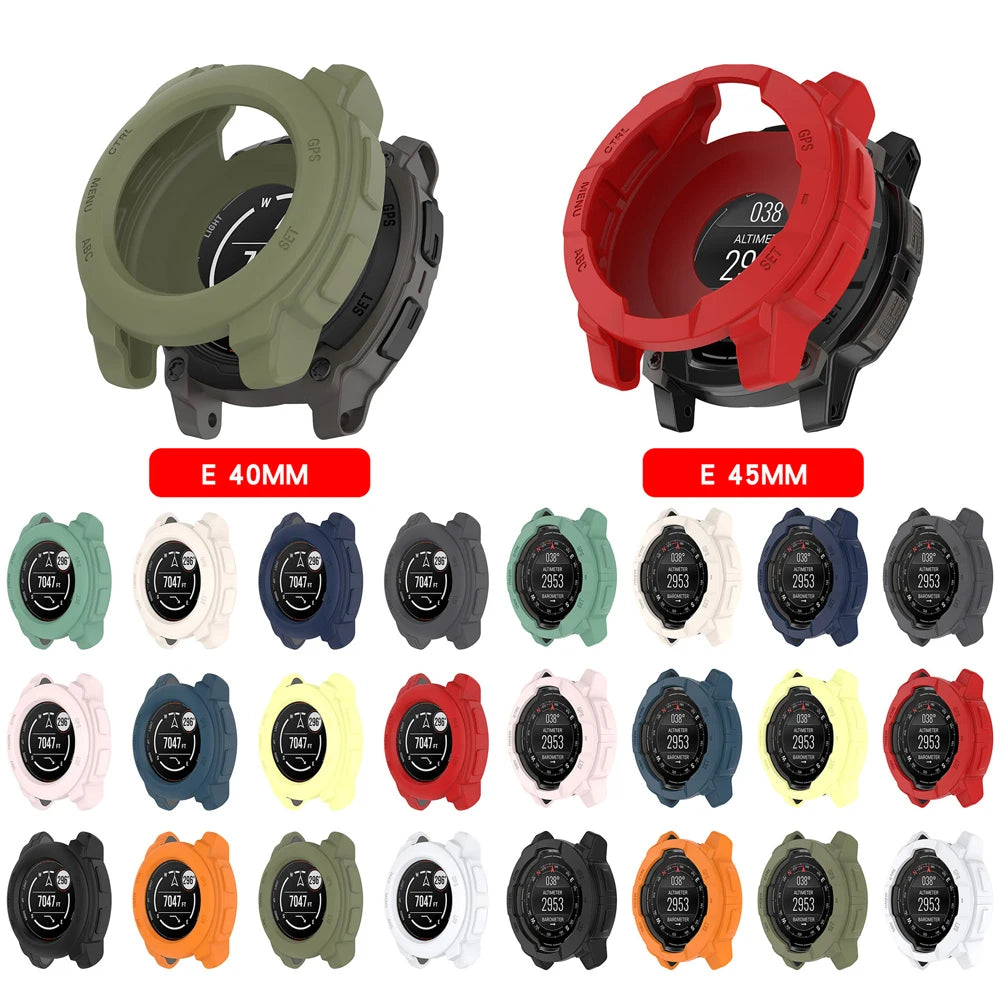 2025 Rugged Armor Cover for Garmin Instinct E 40mm 45mm Durable Silicone Case for Garmin Instinct E Shockproof Case