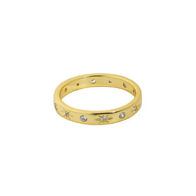 925 Sterling Silver Rings for Woman Dainty Stackable CZ Star Moon Eternity Engagement Bands Ring