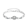 S925 Sterling Silver Moissanite Egg Bracelet Elegant Bangle with Dazzling Gemstone