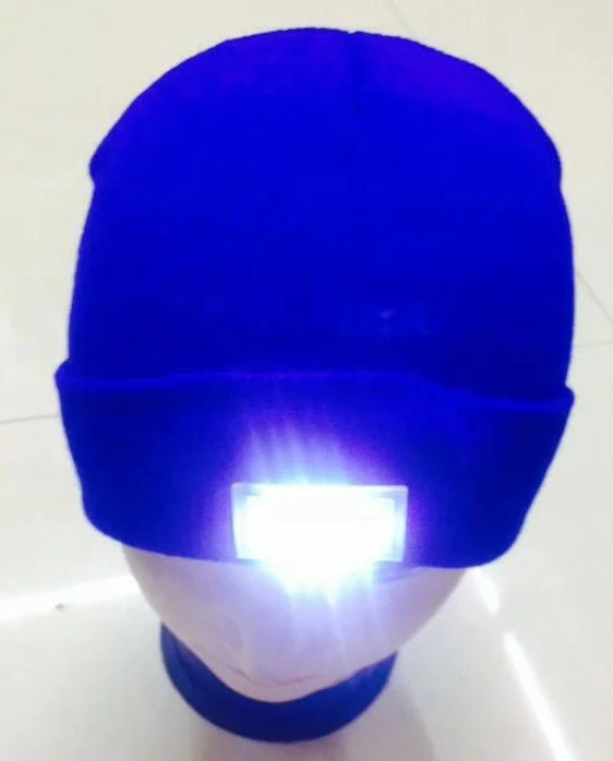 Winter Wholesale Adult Cheap Acrylic Knitted Multi Colors Ski Led Beanie Hat LED Light Beanie Outdoor Beanie