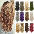 FX-HA12 Wig Sets of Long Curly French Curl Hair Clip High-Temperature Hairpiece Wholesale Clip-in Hair Extensions Hair Wig Set