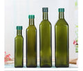 Empty 250ml 500ml 750ml 1L Square Green Glass Olive Oil Bottle