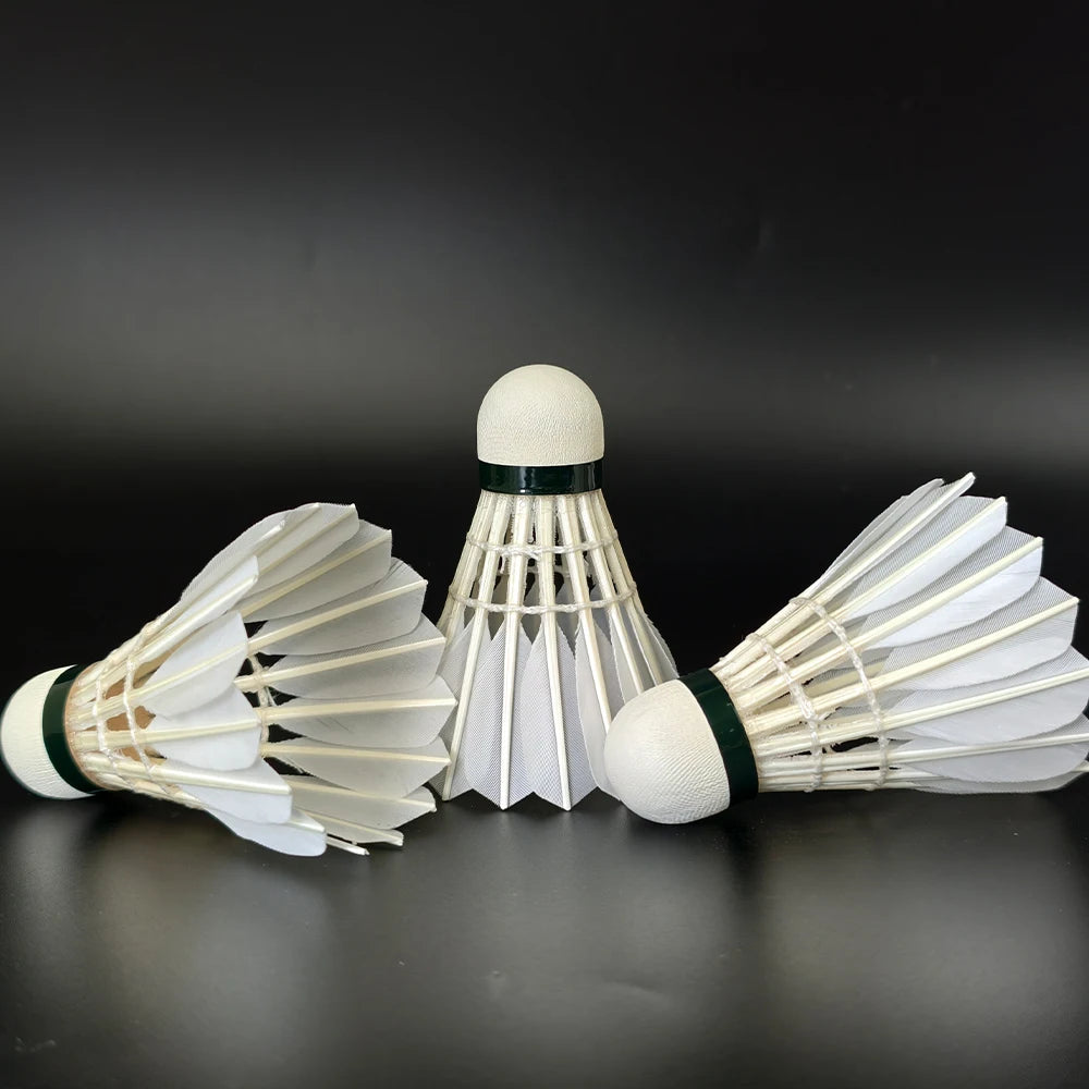 DunRun DR-13 Super Grade Goose Straighten Feather Shuttlecock Badminton Shuttle Cock Very Good Flight Durability Tournament