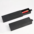 Custom Black High Quality Pen Box Drawer Type Pencil Case with Sponge Lining Hot Stamping Logo Support Durable Hard Case