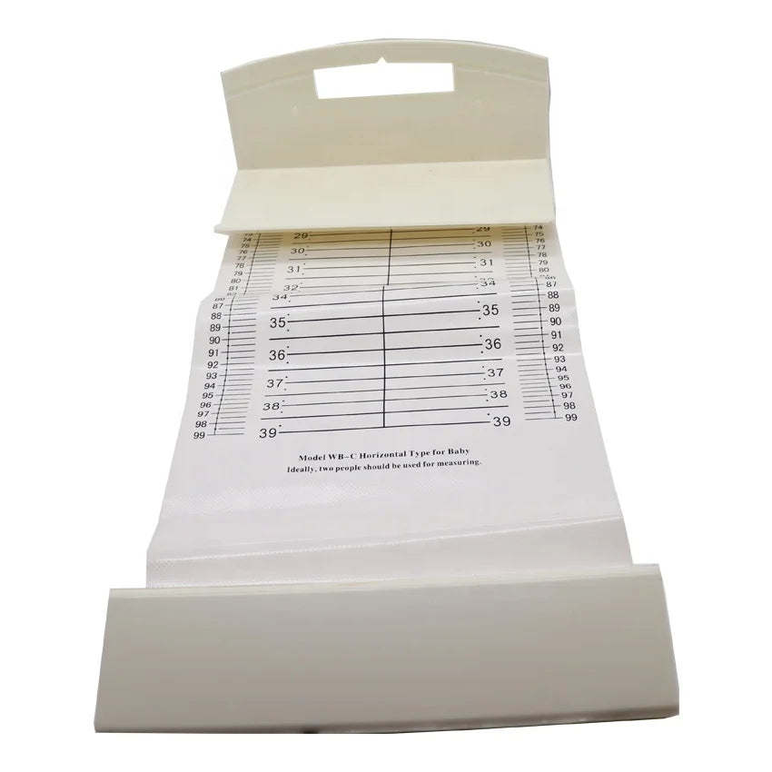 Folding Baby Length Measuring Infantometer Measurers Height Hanging Canvas Growth Chart Ruler