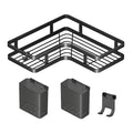 Professional Manufacturer's Double-Tier Metal Wall Storage Rack for Bathroom Toilet Kitchen Corner-Punch-Free Triangle Rack