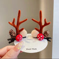 ShangHai2pcs/Set Christmas Cute Deer Ear Hair Pins Hair Decoration Women Girls Deer Antlers Hair Clips Accessories Gifts