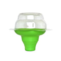 Disposable Feature Mixed Colors Shaved Ice Flower Cups Snow Cone Holder with Plastic Lid