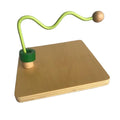 Wooden Montessori Educational Toys Infant Building Blocks Manipulative Horizontal Dowel Variation Serpentine