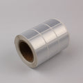 Strong Adhesive Blank PET/PVC Barcode LabelsSilver/white Label Thermal Transparent Polyester Glossy Sticker