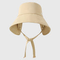 2025 New Style Summer Bucket Hat Adjustable UV Protection Breathable Bucket with String for Cycling Fishing