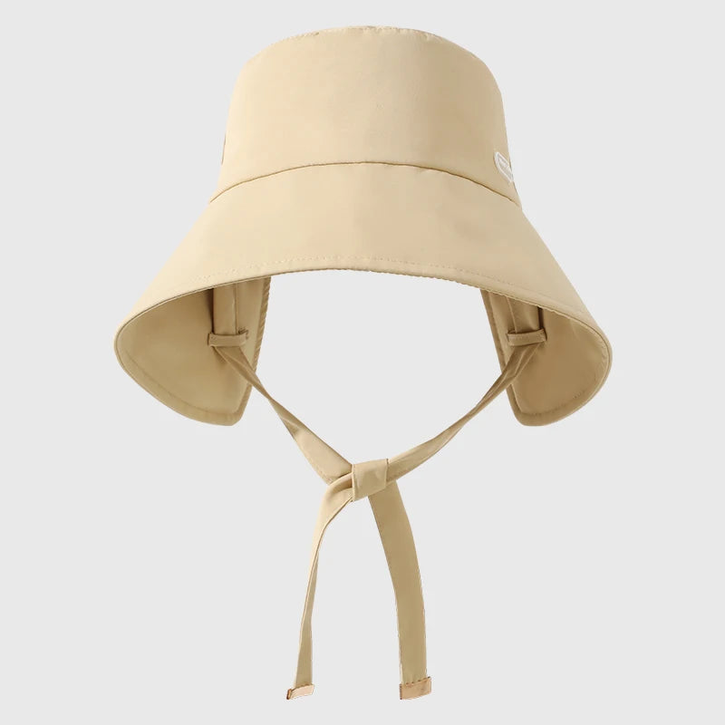 2025 New Style Summer Bucket Hat Adjustable UV Protection Breathable Bucket with String for Cycling Fishing