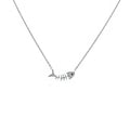 Wholesale New Fashion Jewelry Chain 925 Silver Fishbone Zircon Necklace for Women