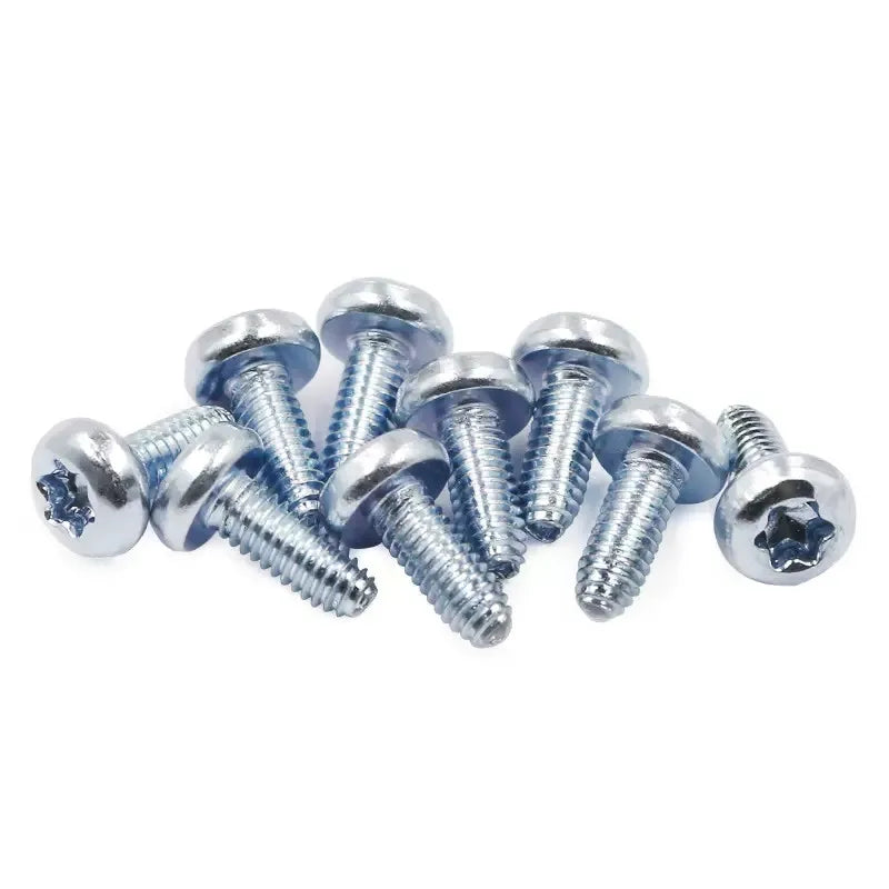M2 M2.5 M3 M4 M5 M6 X 10mm Round Pan Head Torx Screw Carbon Steel Inox Zinc Plated Tri Lobular Screw Self Tapping Screws