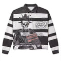 Custom French Terry Cotton Longsleeve Cropped Rugby Polo Shirt