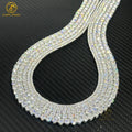 Shiniest 8H&8A Diamond 925S Gold Plated Jewelry 16in 18in 20in Men Women Iced Out Moissanite Diamond Chain Tennis Necklace