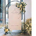 Set of 3 Black rainbow Road Guide Iron Geometry Flower Rack Welcome Outdoor Arched Backdrop Stage Wedding Arch Wedding Props