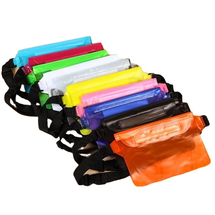 Waterproof Swimming Diving Bag PVC Beach Drifting Diving Waist Pack Shoulder Bag Underwater Mobile Phone Case Outdoor Dry Bag