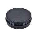 Custom 100ml Black Round Aluminum Tin Containers for Man Cosmetics Lipstick Cookie Candle with Screw Lid Custom Logo Food Safe