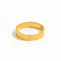 Fenny 18K Gold Plated Wholesale Retro Designer Minimalist Burst Metal Stainless Steel Finger Ring Trendy