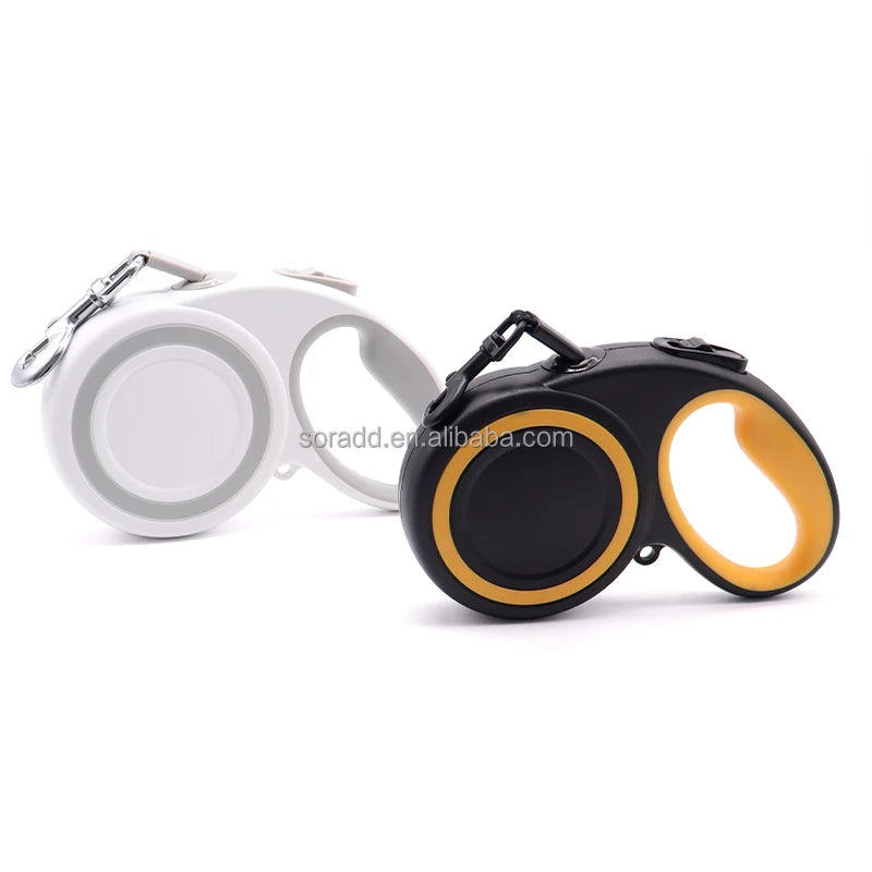 Factory Wholesale One Touch Quick-Lock Tangle Free Design Heavy Duty Reflective Nylon Tape Retractable Pet Dog Leash