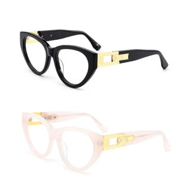 MB1247 Fashion Vintage Solid Thick Acetate Frame Retro Cat-Eye Frame Handcraft Women Man High Quality 2023