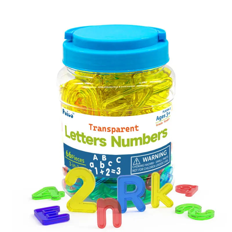 Children Montessori Educational Toy Kids Math Learning Teaching Aids Alphabet Number Shape Cognitive Plastic Counting Toys