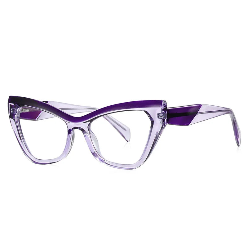2198 Transparent Glasses Eyewear Round Clear Glasses TR90 Spectacle Frames Optical Frames Anti Blue Light Glasses