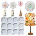 12 Even Round Guka Brand Drop Glue Mold Pendant Ornaments Silicone Mold Used for DIY Handmade