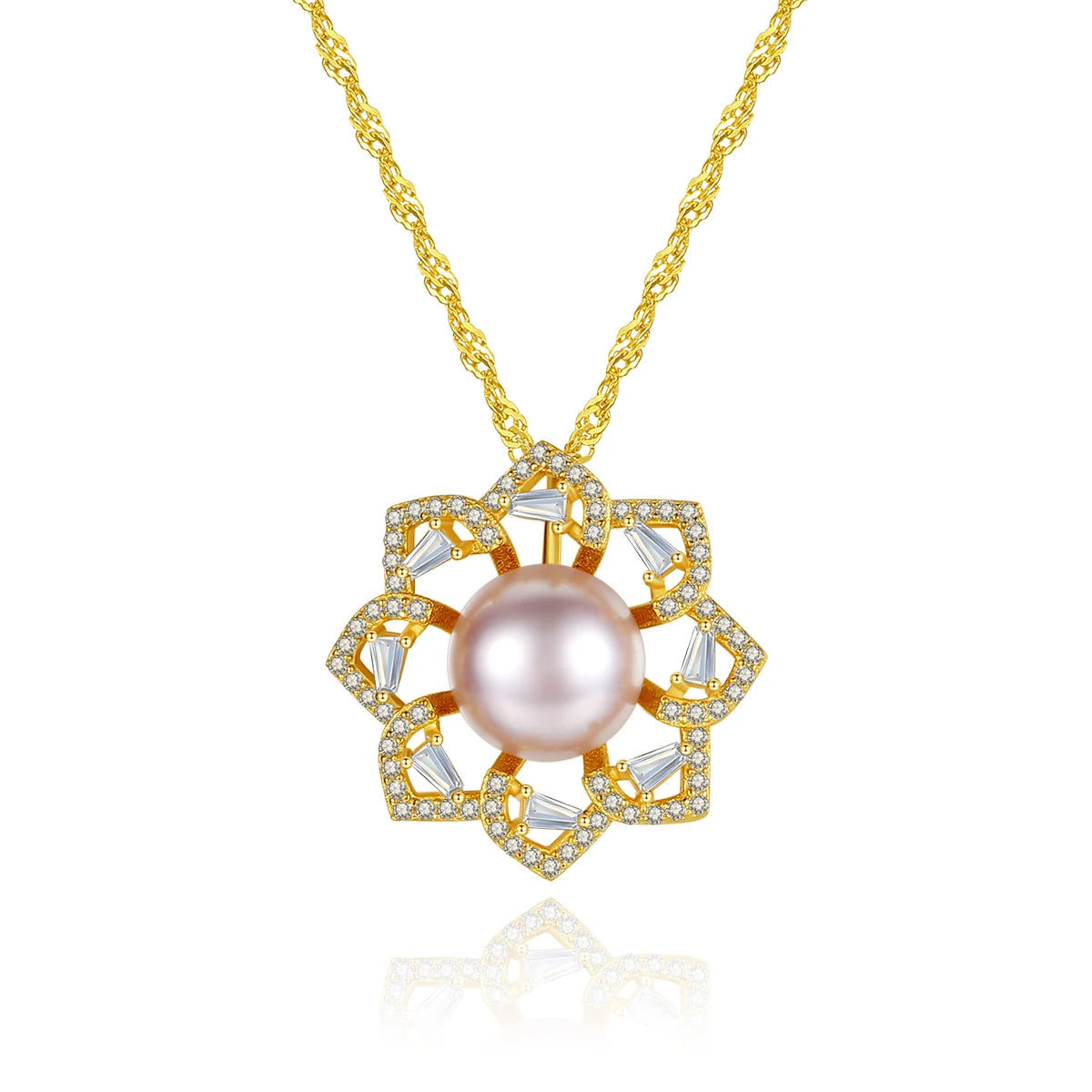 CZCITY Fresh Water Pearl Gold Chain Jewellery Lady Woman 2026 Bling Jewelry Link Necklace Jewelry